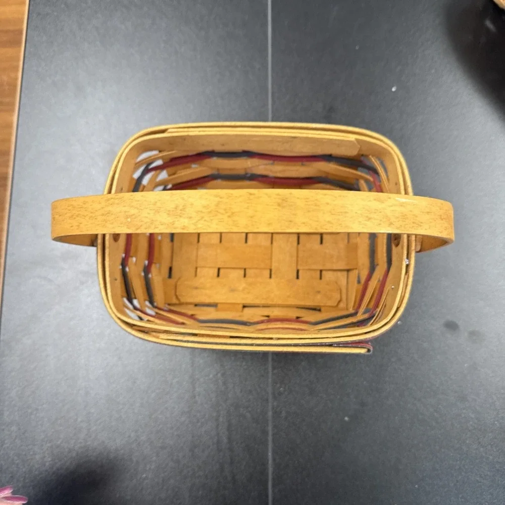 Longaberger 1997 All-American Patriot Collection Basket Small Red Blue 7